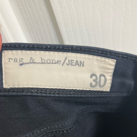 Rag & Bone Leggings Skinny Jeans Black Plush Size 30 - Picture 4 of 5